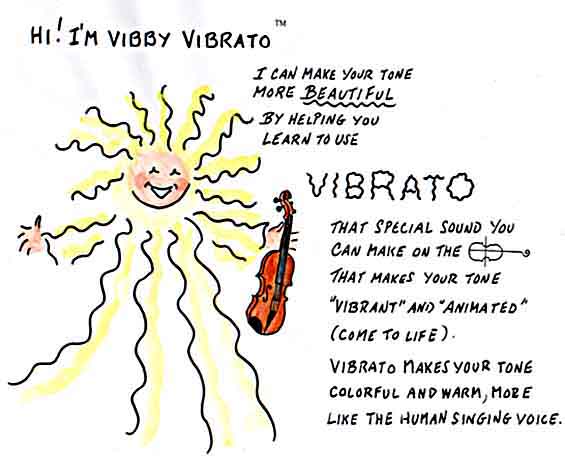 I'M VIBBY VIBRATO: I'll help you learn vibrato, that special sound you can make on the violin!