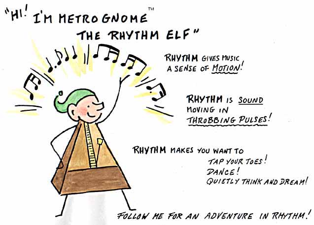 Hi! I'M METROGNOME, THE RHYTHM ELF:: Follow me for a violin adventure in rhythm!